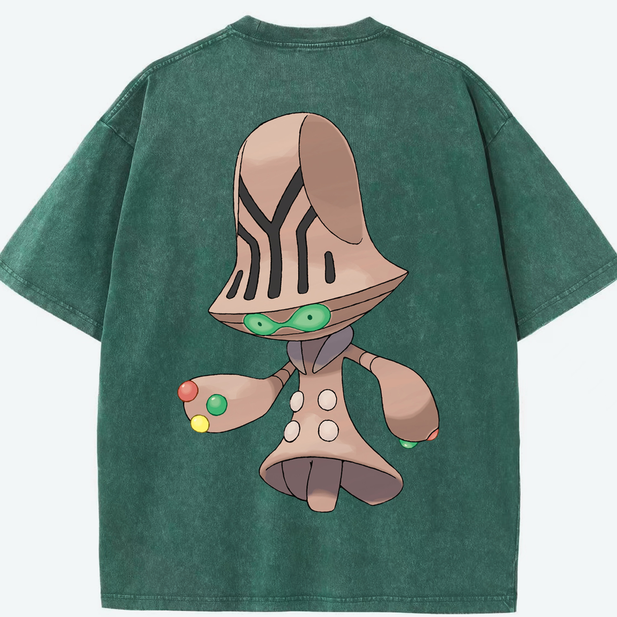 （画像用） ポケットモンスター Pokémon 綿100% ヴィンテージ風 半袖Tシャツ（背面プリント）